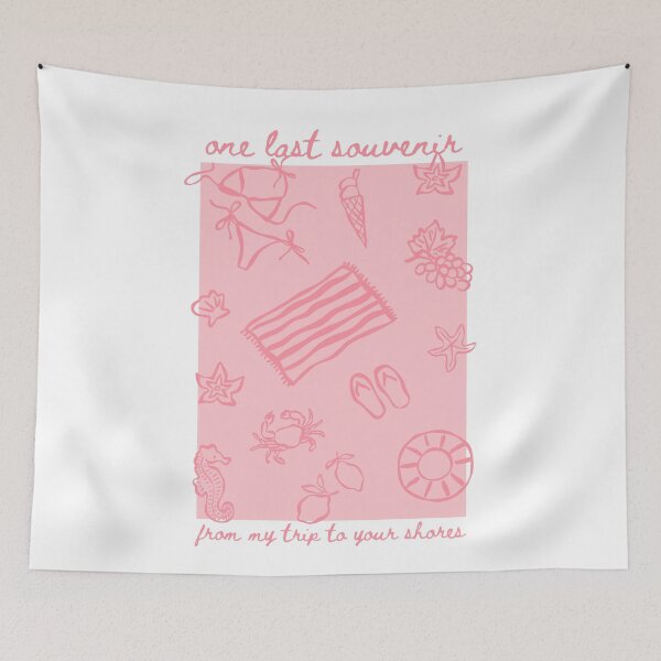 Artikelvorschau, ein letztes Souvenir von meiner Reise zu deinen Küsten - Manuskript-Stranddruck - Duotone Pink entworfen und verkauft von jessicaleah15.
