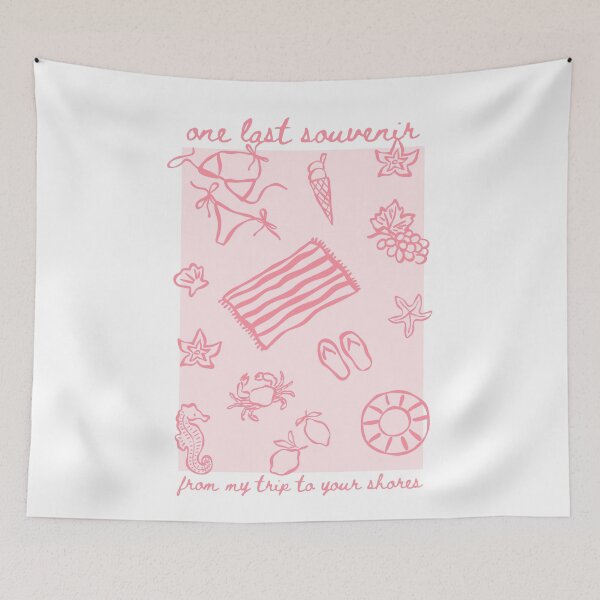 Artikelvorschau, ein letztes Souvenir von meiner Reise zu deinen Küsten - Manuskript-Stranddruck - Duotone Pink entworfen und verkauft von jessicaleah15.