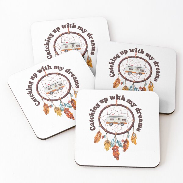 Item preview, Catching Up With My Dreams – Dreamy RV Travel Quote designed and sold by RoadNesters.