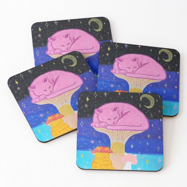 Item preview, Mushroom Cats designed and sold by Hallucinogenius.