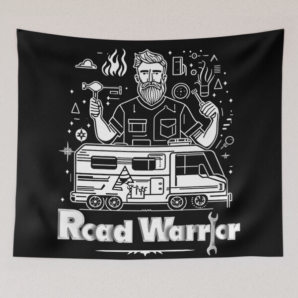 Item preview, Road Warrior – Rugged RV Life Adventure Design designed and sold by RoadNesters.