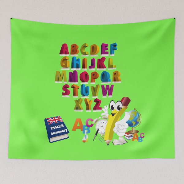 Item preview, Learn English Alphabet  designed and sold by  Bride of the desert.