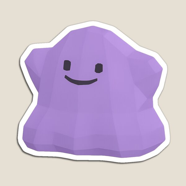 Item preview, Happy Ditto - Low Polygon Sticker designed and sold by LowPolyHub.