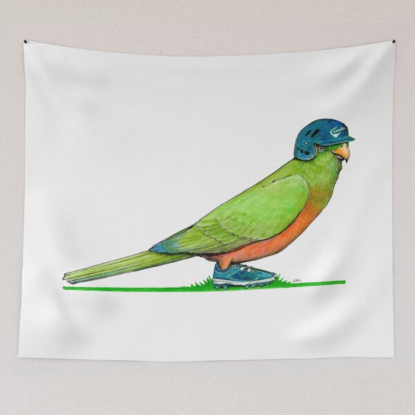 Item preview,  Australian King Parrot in Baseball Cleats designed and sold by JimsBirds.