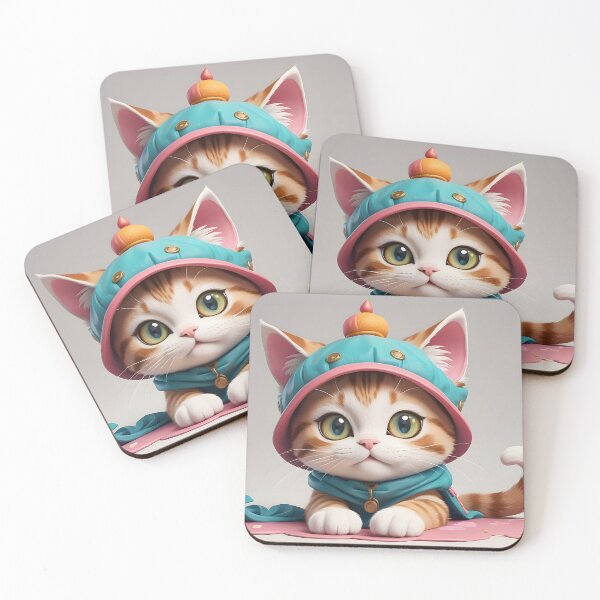 Item preview, Trendsetting Kitty in a Cap designed and sold by TONSNAP.