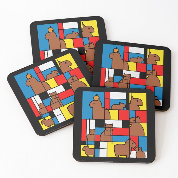 Item preview, Mondrian Capybara by Tobe Fonseca designed and sold by Tobe Fonseca®.