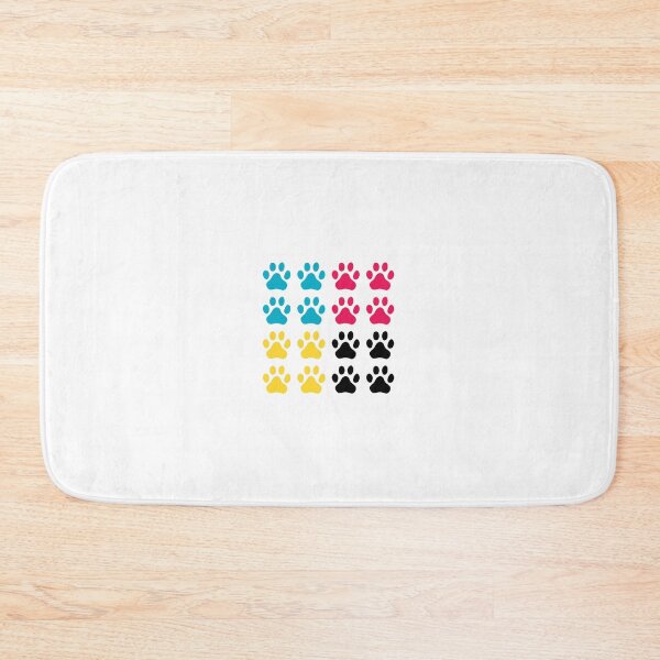 Item preview, Multi color dog paws designed and sold by Ben-Schaal.
