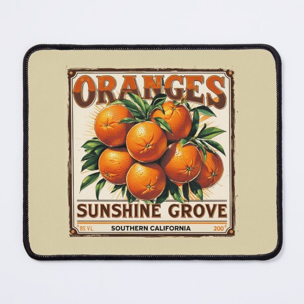 Item preview, Vintage orange create label. designed and sold by Rue Market.