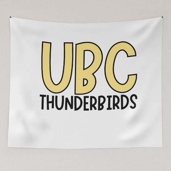 Item preview,  PASTEL YELLOW RETRO UNIVERSITY OF BRITISH COLUMBIA THUNDERBIRDS  designed and sold by jessicaleah15.