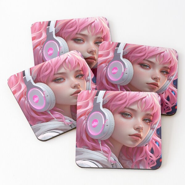 Item preview, Neon‑Dream Anime Heroine designed and sold by TONSNAP.