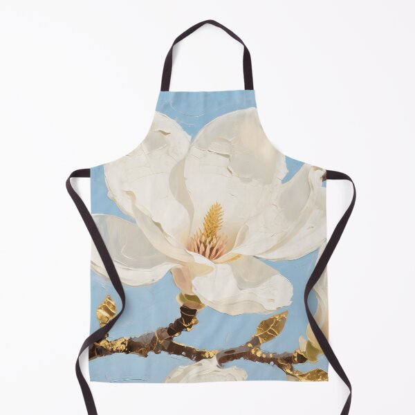 Item preview, Elegant Impasto Magnolia Floral Wall Art designed and sold by AetherLightArt.