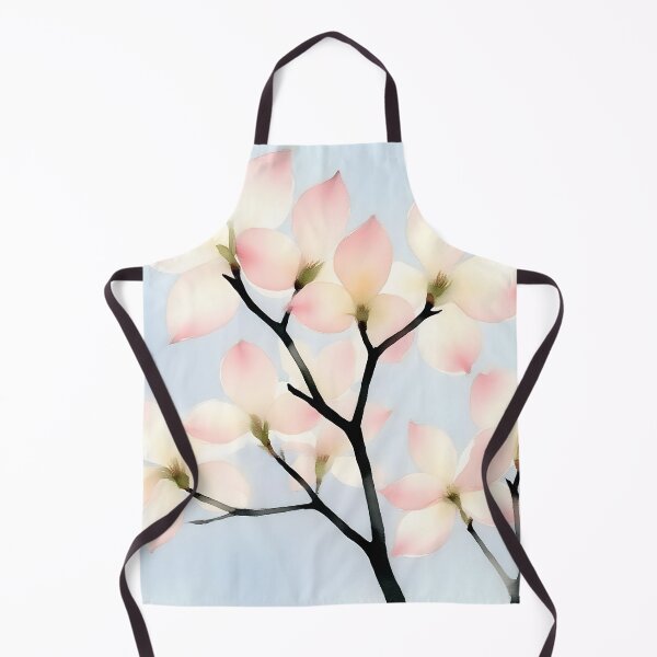 Item preview, Minimalist Pink Dogwood Watercolor Floral Art designed and sold by AetherLightArt.
