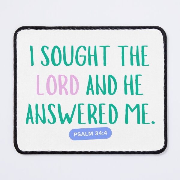 Item preview, I Sought the Lord and He Answered Me designed and sold by GoldenPearPress.