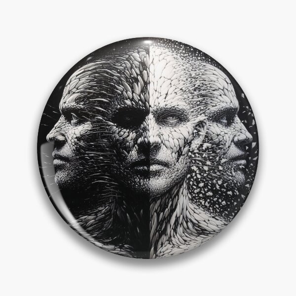 Item preview, Emotion of a man - Black/White Abstraction designed and sold by AD-Digital-Art.