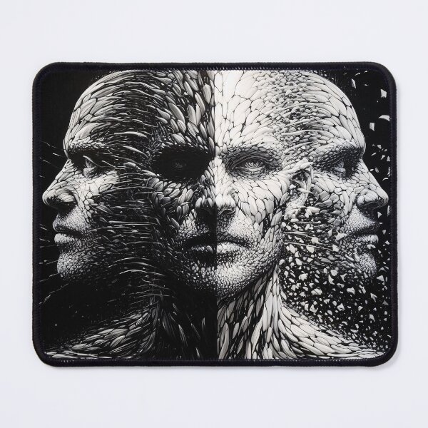 Item preview, Emotion of a man - Black/White Abstraction designed and sold by AD-Digital-Art.