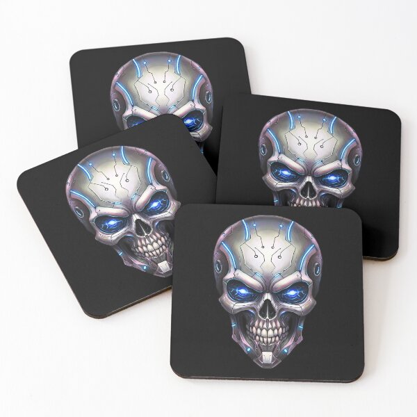 Item preview, Alien skull with metallic texture designed and sold by TheSkullRoom.