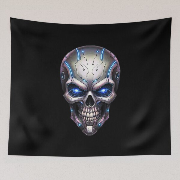 Item preview, Alien skull with metallic texture designed and sold by TheSkullRoom.