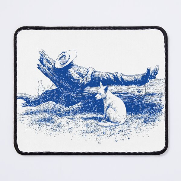 Item preview, Cowboy Resting With His Guard Dog  designed and sold by thepunchypoodle.