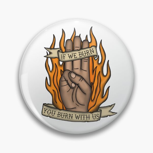Item preview, If We Burn... Sticker designed and sold by LunarAshes.