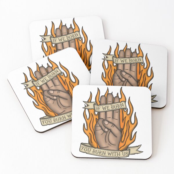 Item preview, If We Burn... Sticker designed and sold by LunarAshes.