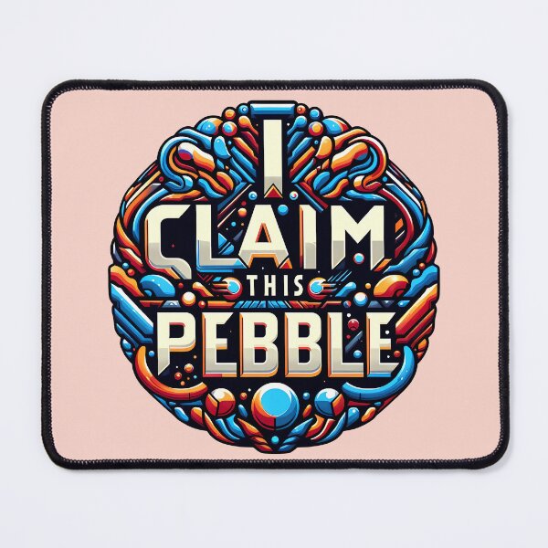 Item preview, I Claim this Pebble, typography designed and sold by maxmaj.