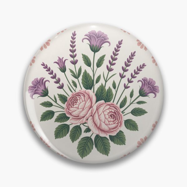 Item preview, Victorian Rose & Lavender Damask Floral Seamless Pattern designed and sold by NotARealGrownUp.