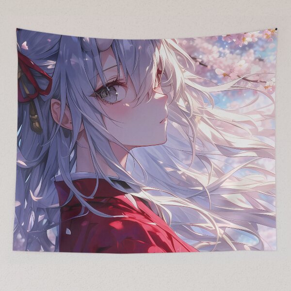 Item preview, Tobiichi Origami Date A Live Anime Sakura Kimono Elegance designed and sold by mildaclairmo.