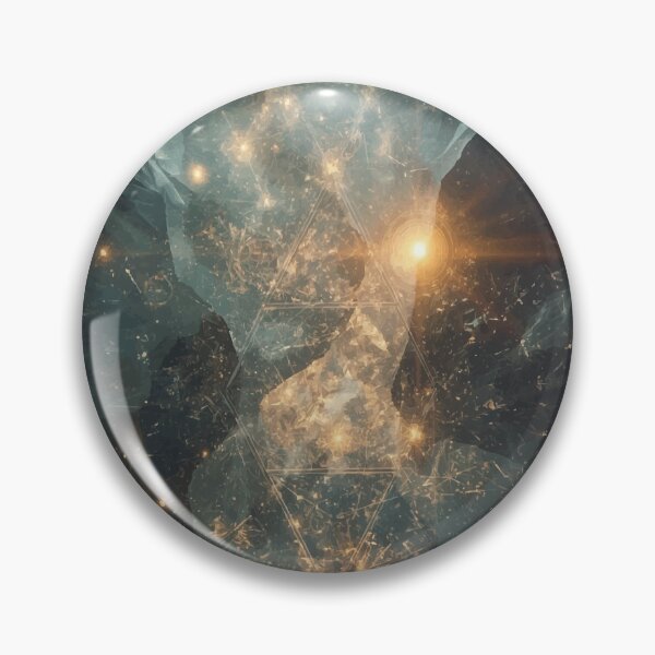 Item preview, Lucid Grid Ascension – Celestial Abstract Light Art designed and sold by AbstractAnom.