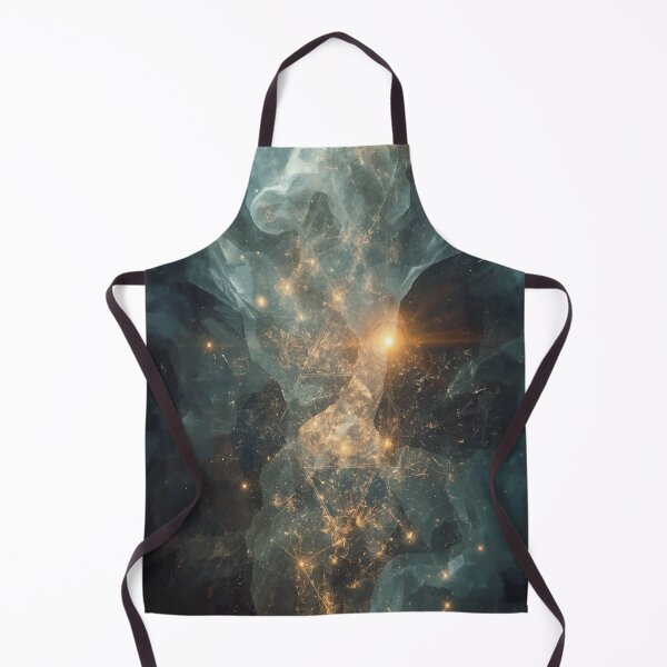 Item preview, Lucid Grid Ascension – Celestial Abstract Light Art designed and sold by AbstractAnom.
