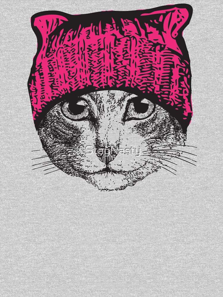 Pussyhat Protest Shirt - Women's March Pussycat Pink Hat Shirt by StayNasty