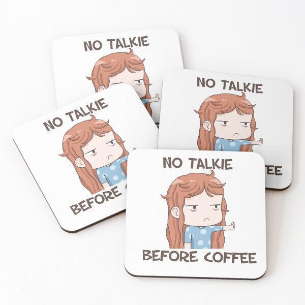 Item preview, No Talkie Before Coffee designed and sold by Aichan01.