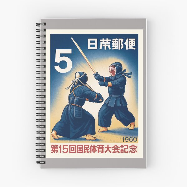 Item preview, Japanese Kendo Stamp Poster designed and sold by retrographics.