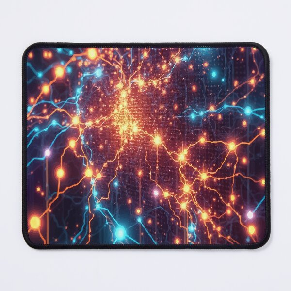 Item preview, Neural Sparkflow – Electric Synapse Energy Art designed and sold by AbstractAnom.
