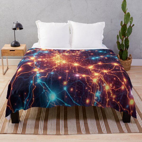 Item preview, Neural Sparkflow – Electric Synapse Energy Art designed and sold by AbstractAnom.
