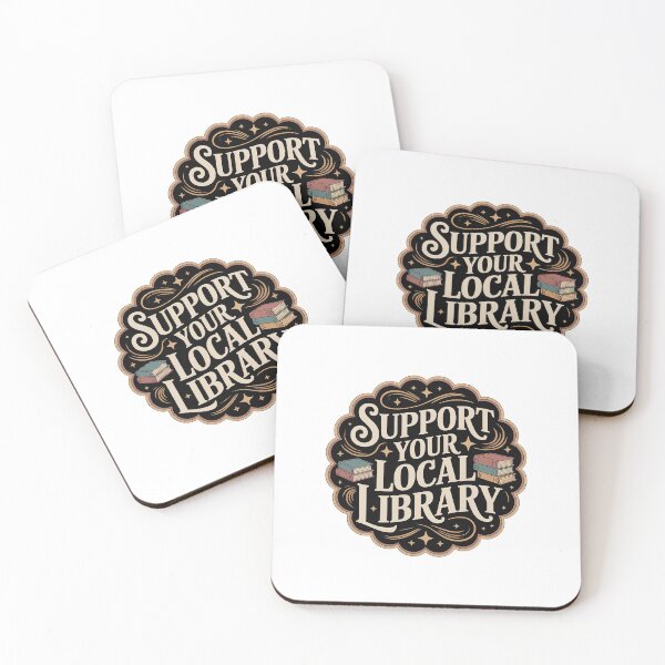 Artikelvorschau, Support Your Local Library  entworfen und verkauft von Love Between Pages.