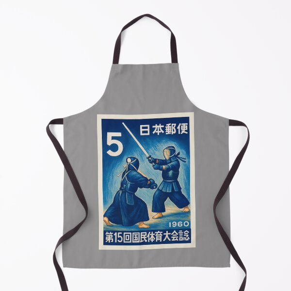 Item preview, Japanese Kendo Stamp Poster 2 designed and sold by retrographics.