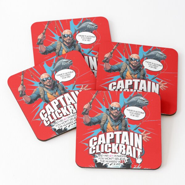 Item preview, Captain Clickbait — Comic Meme Superhero Parody designed and sold by ChiliPics.