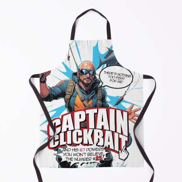 Item preview, Captain Clickbait — Comic Meme Superhero Parody designed and sold by ChiliPics.