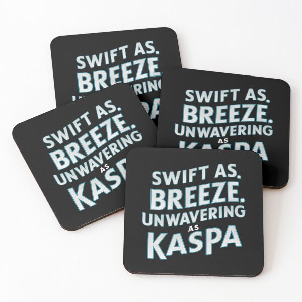 Item preview, Kaspa Confirms in Seconds. Not Stories. designed and sold by RadDeck.