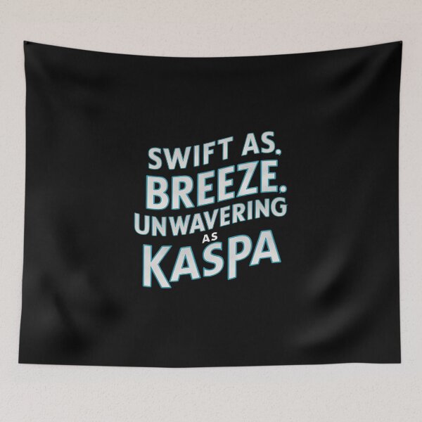 Item preview, Kaspa Confirms in Seconds. Not Stories. designed and sold by RadDeck.