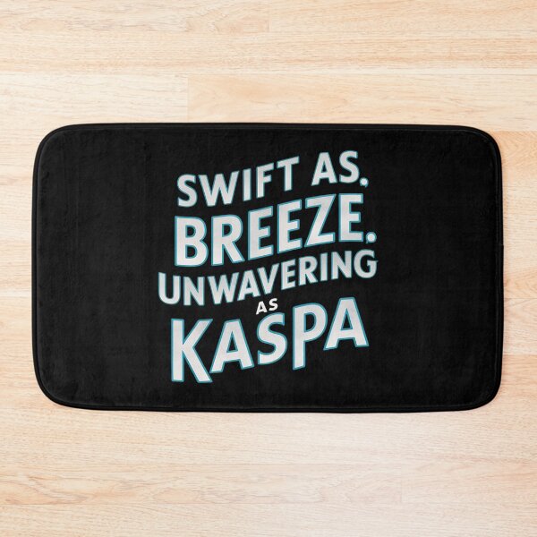 Item preview, Kaspa Confirms in Seconds. Not Stories. designed and sold by RadDeck.