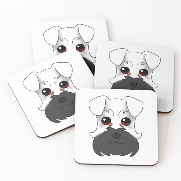 Item preview, White Schnauzer Black Snout Tear Stains designed and sold by OliRoseArt.