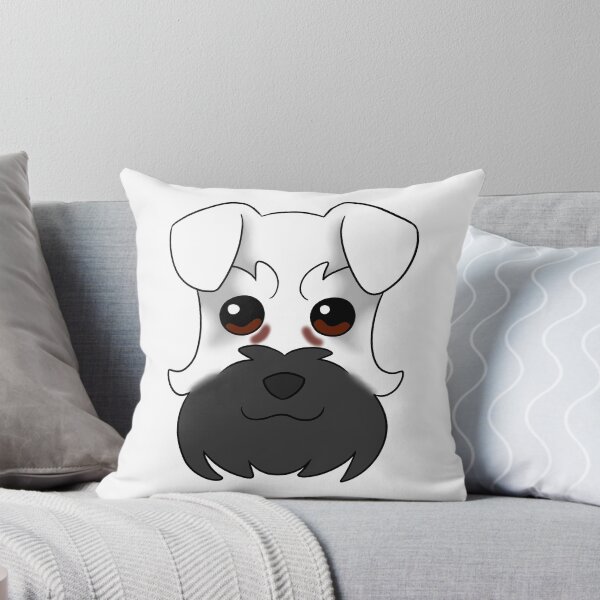 Item preview, White Schnauzer Black Snout Tear Stains designed and sold by OliRoseArt.