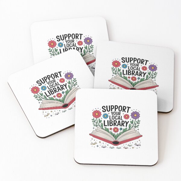 Item preview, Support Your Local Library – Book Lover Quote Design designed and sold by Love Between Pages.