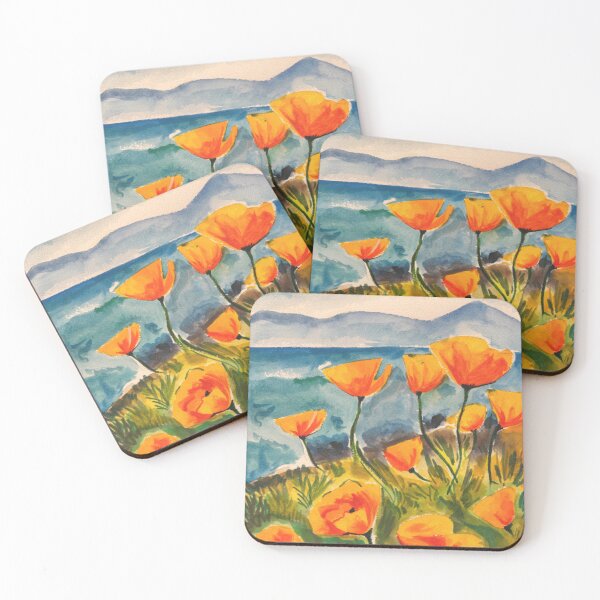 Item preview, California Poppy flowers designed and sold by Dr.Deepti Mundkur.