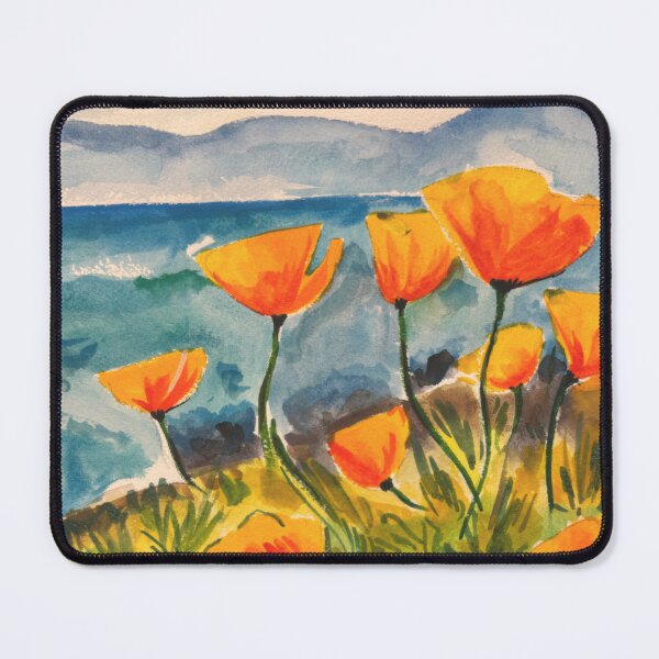 Item preview, California Poppy flowers designed and sold by Dr.Deepti Mundkur.