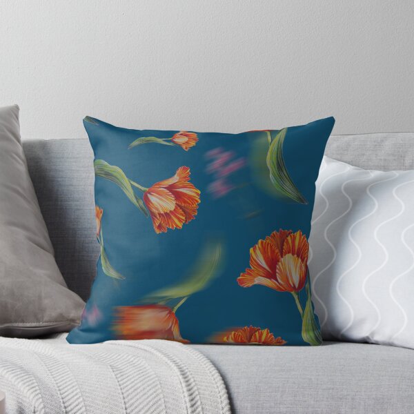 Item preview, Crimson Bloom on Indigo designed and sold by Rococodesigns.