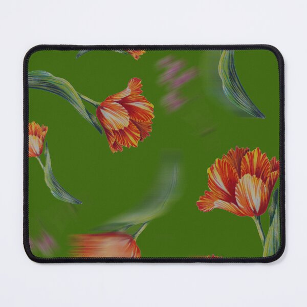 Item preview, Crimson Bloom on green designed and sold by Rococodesigns.