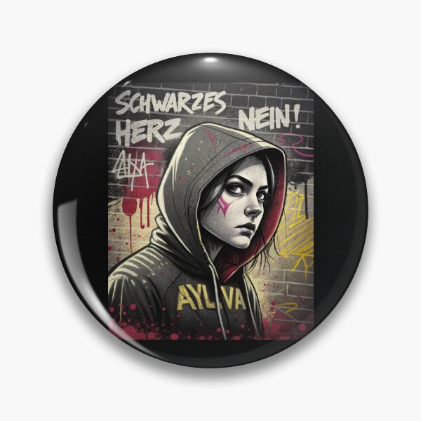 Item preview, Schwarzes Herz? Nein! – Ayliva Street Art Rebel Vibes designed and sold by JayceTucker89.