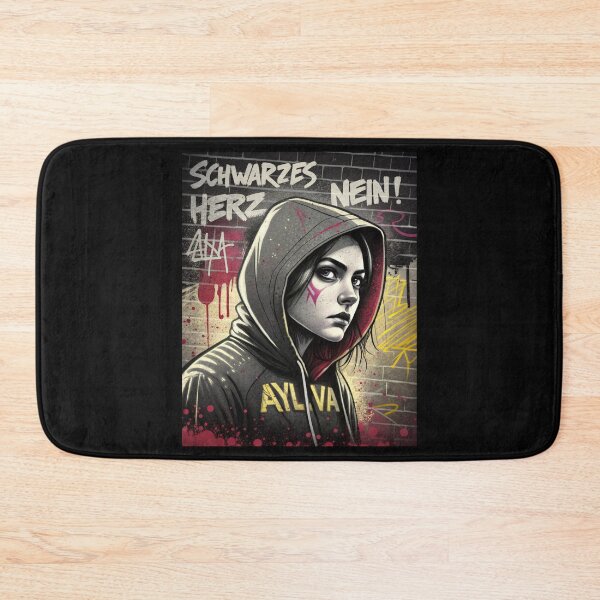 Item preview, Schwarzes Herz? Nein! – Ayliva Street Art Rebel Vibes designed and sold by JayceTucker89.